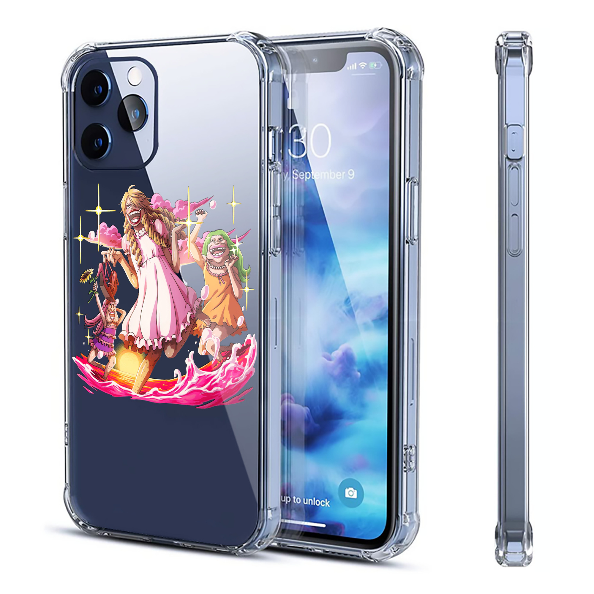 （画像用） ワンピース サンジ ONE PIECE Sanji 【iPhone 12シリーズ対応】透明スマホケース（クリアソフトケース）